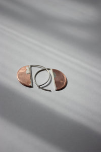 Copper semi-circle hoops