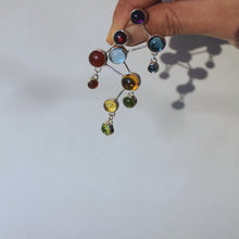 Rainbow droplet earrings