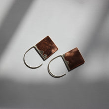 Copper square hoops